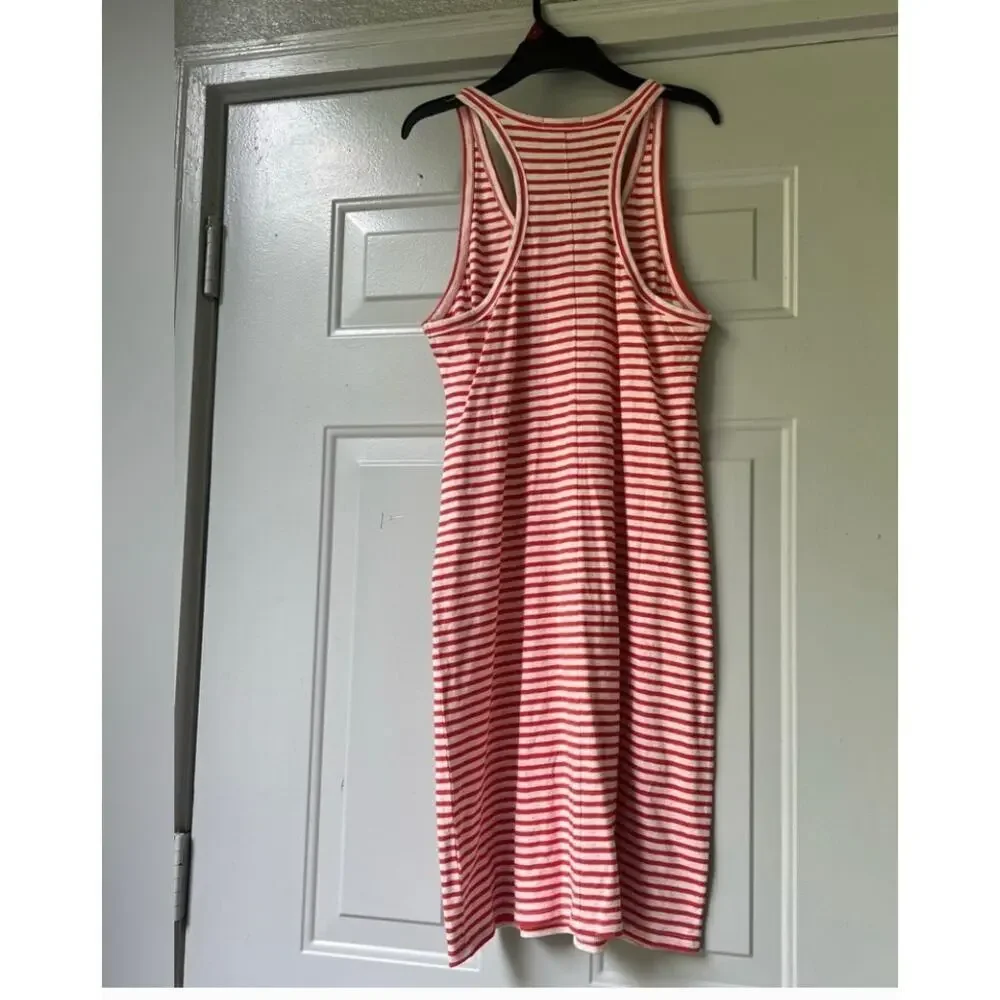J.CREW stripe RACERBACK dress size Medium M